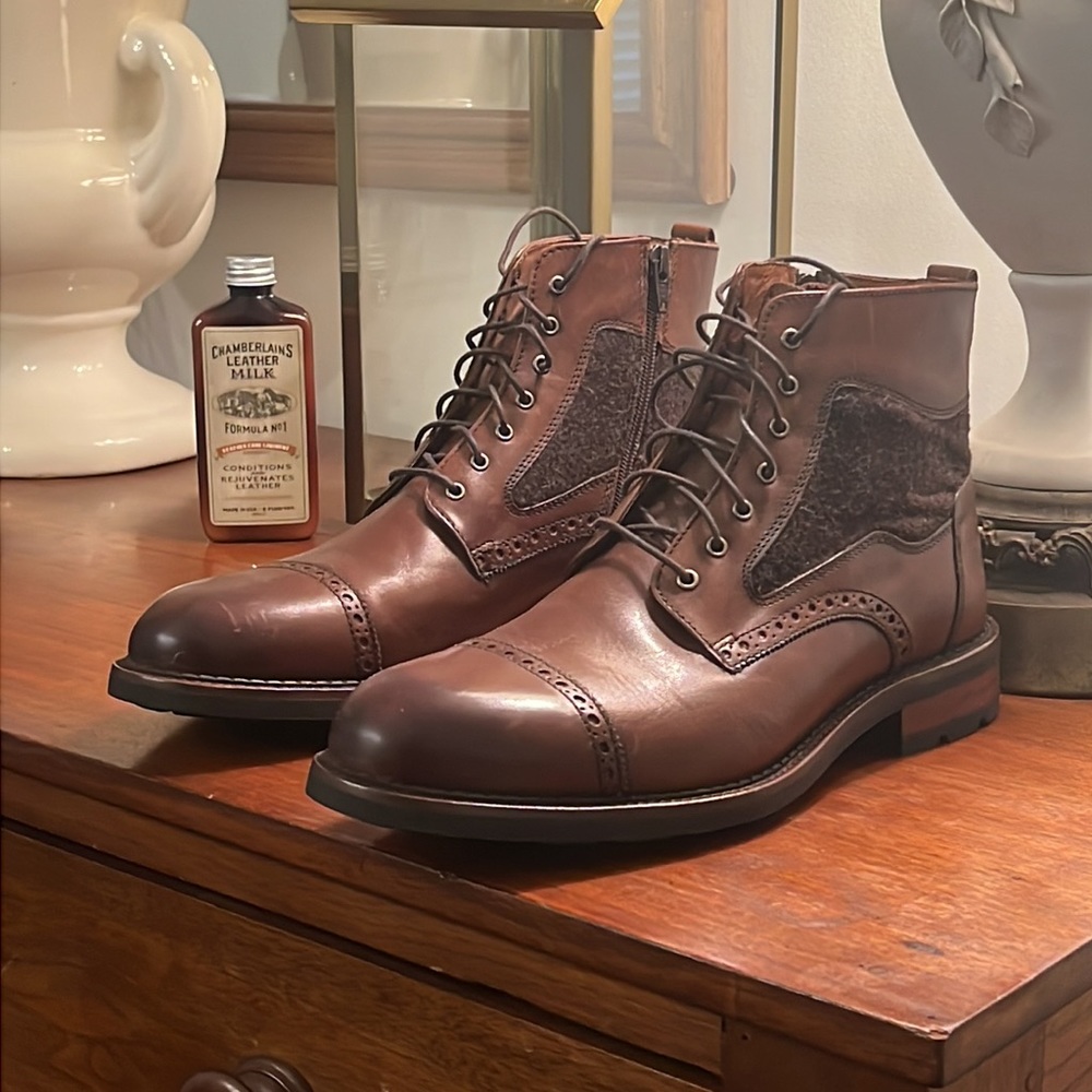 NWOT Johnston & Murphy Fulerton Cap Toe Boot
